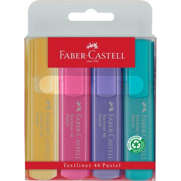 Faber-Castell textliner 48 pastel pack 4