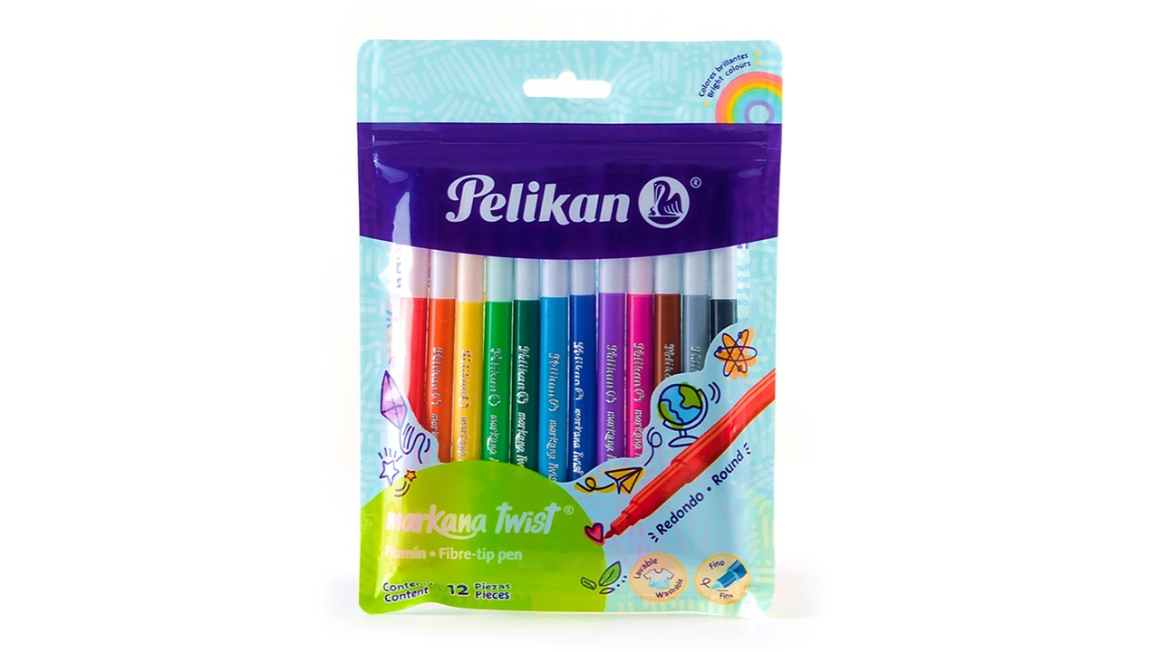 Marcadores Pelikan Markana Twist 12unds