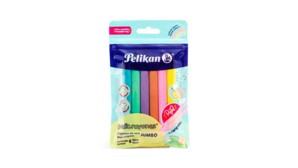 Crayones Wax Jumbo Pelikan 6unds