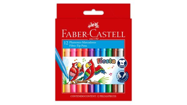 Set Marcadores Faber-Castell fiesta 12unds