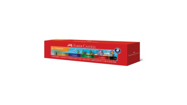 Témperas Faber-Castell 6 unds 15ml