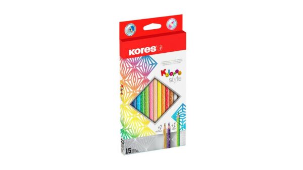 Lápices de color Kores Kolores Style 15 unds