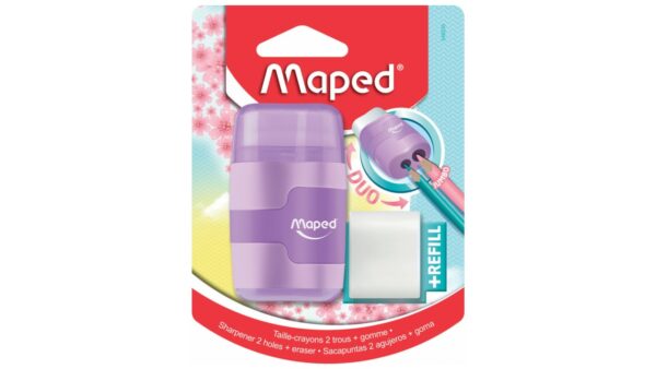 Maped sacapuntas 2 agujeros + borrador