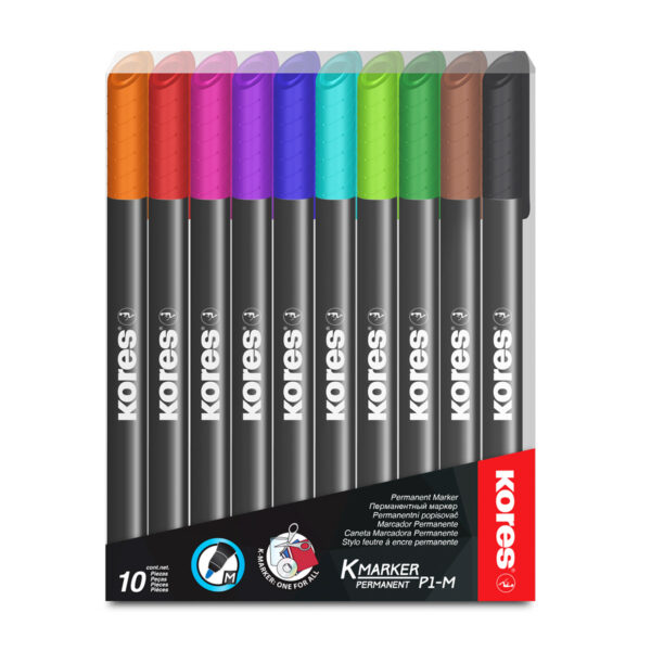 Marcadores Kmarker permanente 10 pzs / Kores