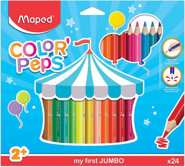 Lápices de Color / Color´s Peps Jumbo 24 pzs / Maped