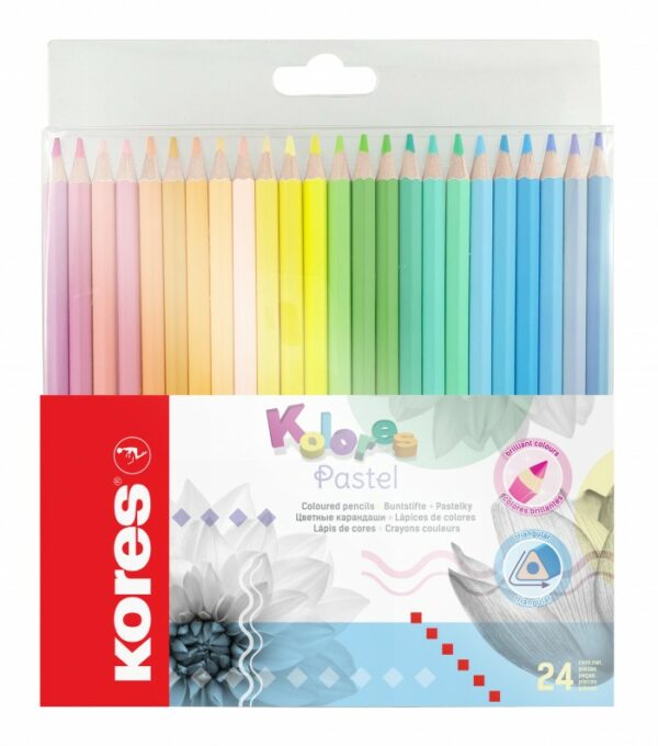 Lápices de Kolores Pastel 24 pzs / Kores