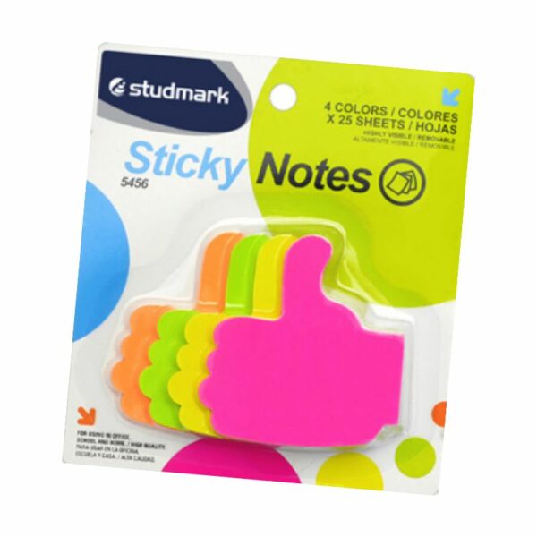 Notas Adhesivas Sticky / 4 colores / Varios diseños/ Studmark