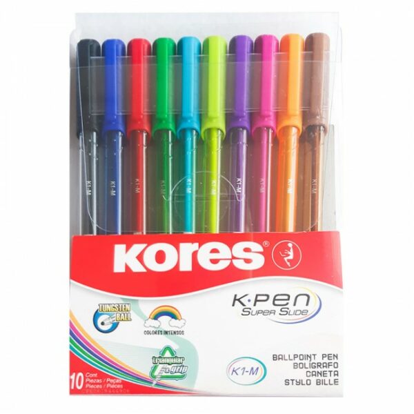 Lapiceros K.Pen de colores 10 pzs / Kores