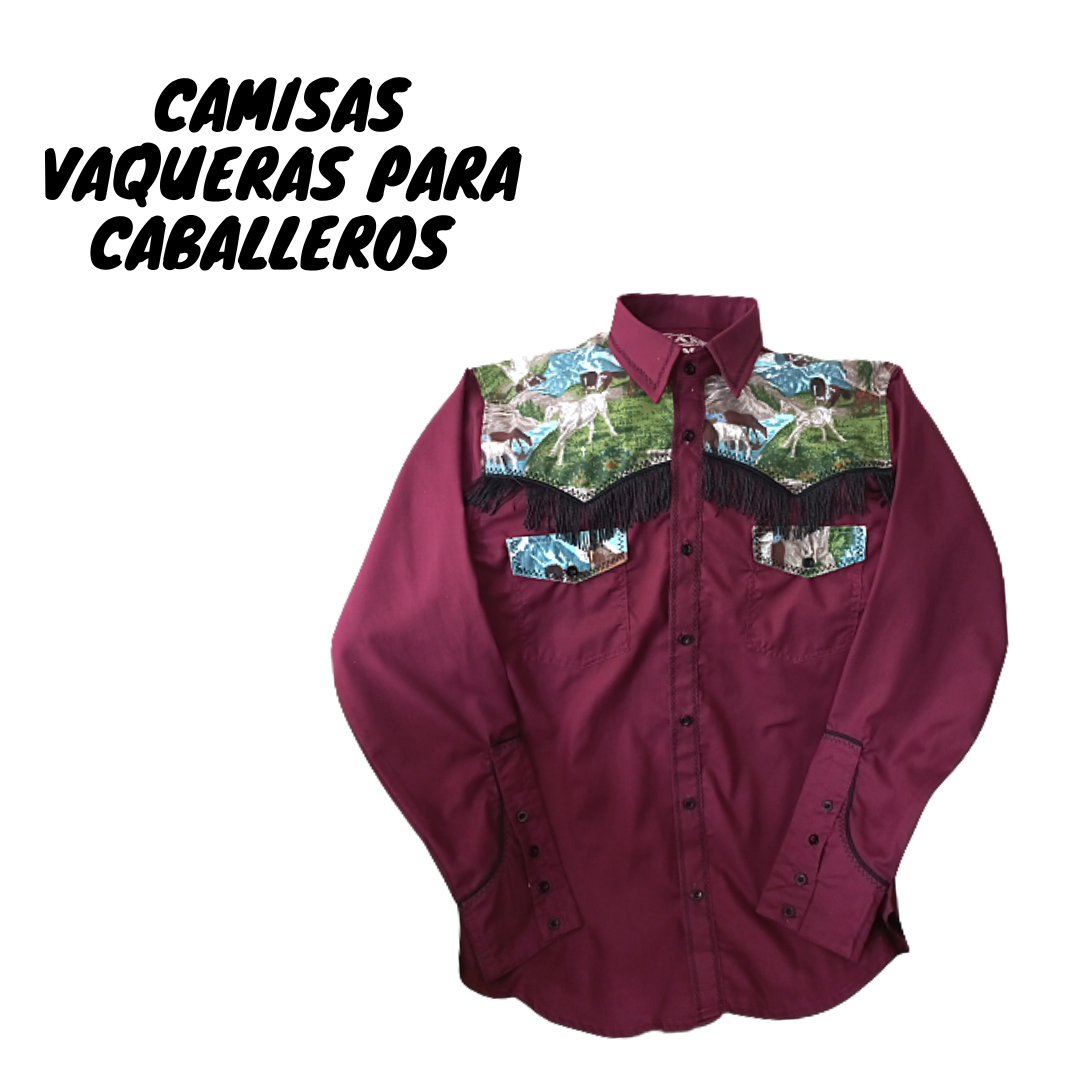 Camisa vaqueras para caballero.