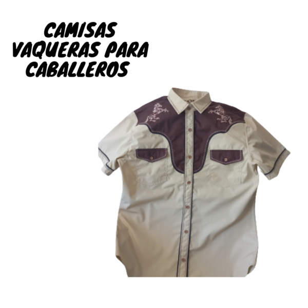 Camisa vaqueras para caballero. - Image 3