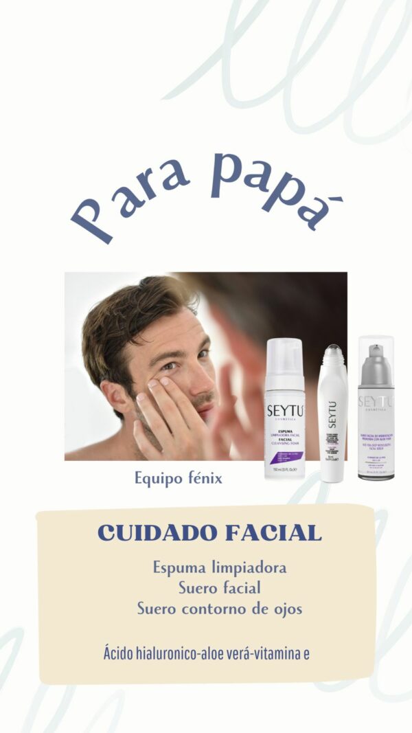 *Espuma Limpiadora* ✅ Remueve impurezas ✅ Enriquecido con Moringa y Aloe Vera. *Suero para contorno de ojos de hidratación profunda* 🌸 Ideal para los múltiples cuidados del área de los ojos. 🌸 Disminuye el tono oscuro de las ojeras. 🌸 Ayuda a reducir las finas líneas de expresión. 🍃Péptidos 🍃Aloe Vera 🍃Pepino 🍃Proteína de soya. *Suero Fácil de Hidratación Profunda* 🌸 Ideal para ayudar a reducir las finas líneas de expresión causadas por la resequedad. 🍃 Enriquecido con peptidos precursores del colágeno y ácido hialurónico. la combinación perfecta para proporcionarle elasticidad y firmeza a tú piel.