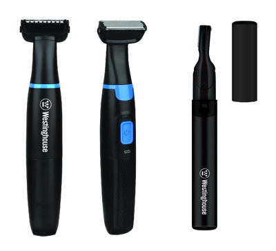 Westinghouse set doble afeitado masculino afeitadora + detallador