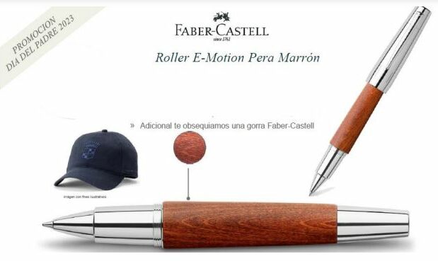 BOLIGRAFO FUENTE FC E-MOTION PERA MARRON