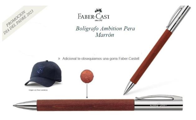 BOLIGRAFO AMBITION PERA MARRON