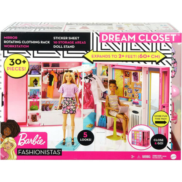 Barbie Fashionista Closet de los Sueños 3a+