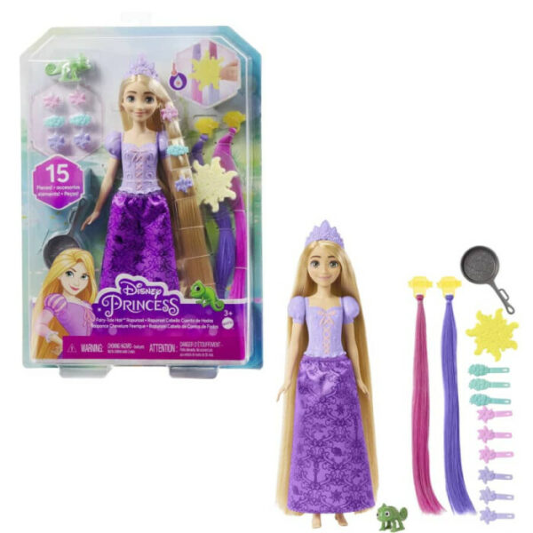 Muñecas Princesas Disney Rapunzel Cabello Cuento de Hadas 3a+ - Image 2