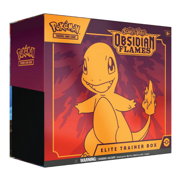 POKÉMON – ESCARLATA & PÚRPURA LLAMAS OBSIDIANAS CAJA DE ENTRENADOR ÉLITE