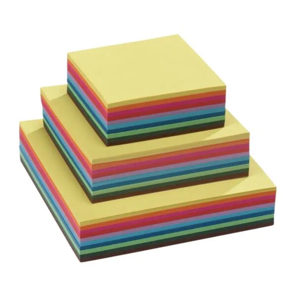 Papel Plegable Cuadrado 60g - 10 colores surtidos - 500 hojas