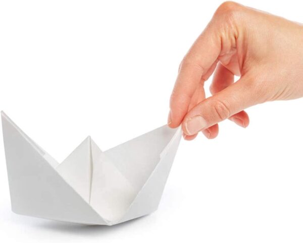 Papel Origami plegable cuadrado 120 g - Blanco - 250 hojas 6.3" x 6.3" - Image 3