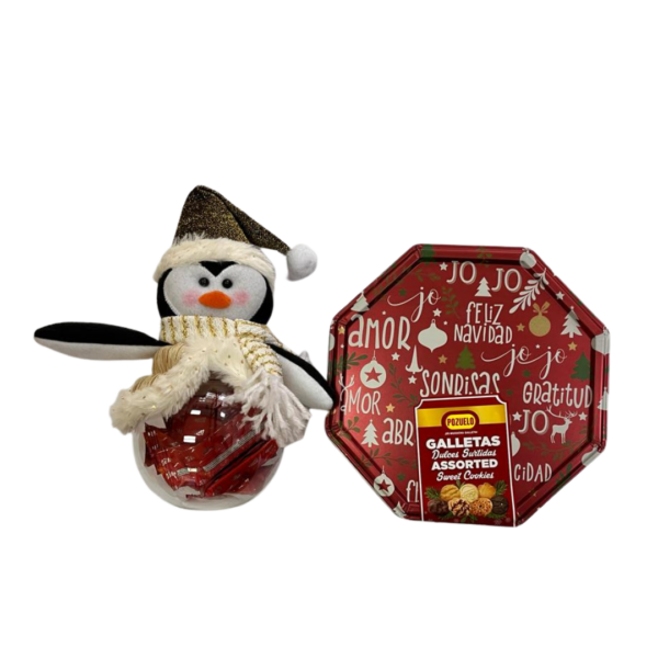 Combo Tutto Muñecos Mini Tutto 72g + Lata Octogonal Navideña galletas surtidas 260g - Image 2