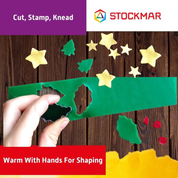 Stockmar Hojas estrechas de cera de abeja decorativas, caja de 18 hojas de colores surtidos de cera de abeja para modelar - Image 9