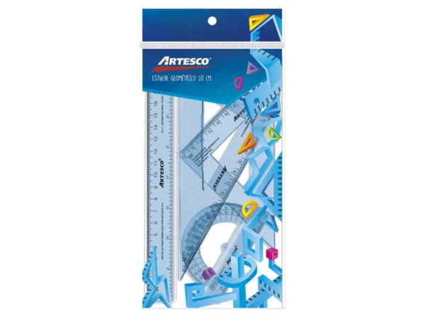 Juego Geometría Artesco 4 Piezas 20 Centímetros