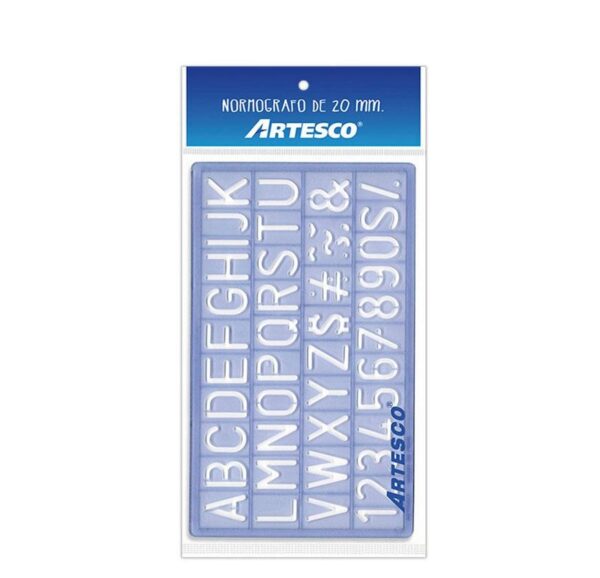 PLANTILLA DE LETRAS 30 mm ARTESCO