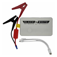 Cargador de batería auto con pinzas y USB 7800mAh