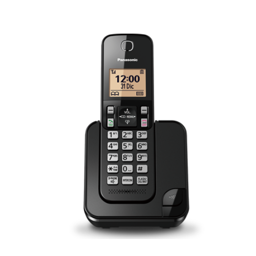 Teléfono Digital Inalámbrico Panasonic DECT LCD Negro KX-TGC350LAB