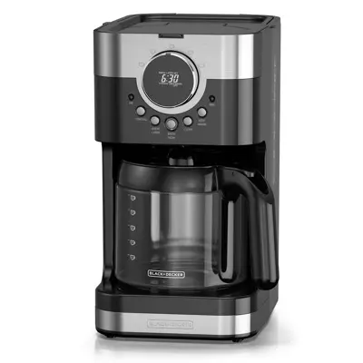 Cafetera 12 tazas inox Black + Decker CM4200S-LA