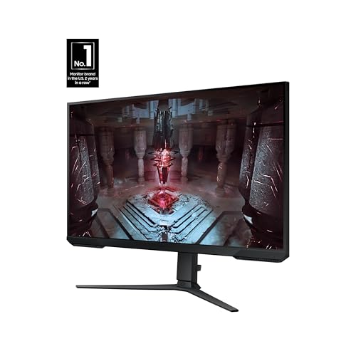 SAMSUNG Odyssey G55C Series QHD 1000R - Monitor curvo para juegos de 27 pulgadas, 1 ms (MPRT), HDR10, 165Hz, AMD Radeon FreeSync, cuidado de los ojos, LS27CG552ENXZA, 2024