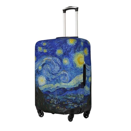 Guiteinyi Funda de equipaje para maleta, elástica, antiarañazos, protector de viaje, lavable, para equipaje de 18 a 32 pulgadas, Noche estrellada, Moda