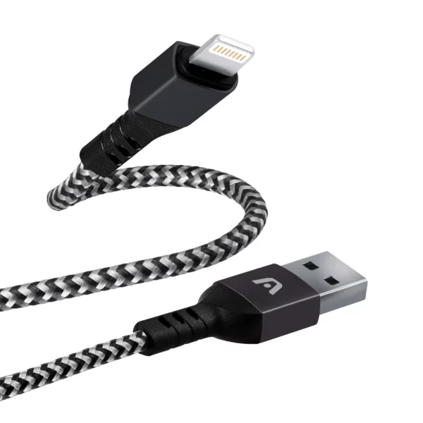 Cable trenzado de nailon de Lightning a USB 2.0 1,8 m - Dura Form