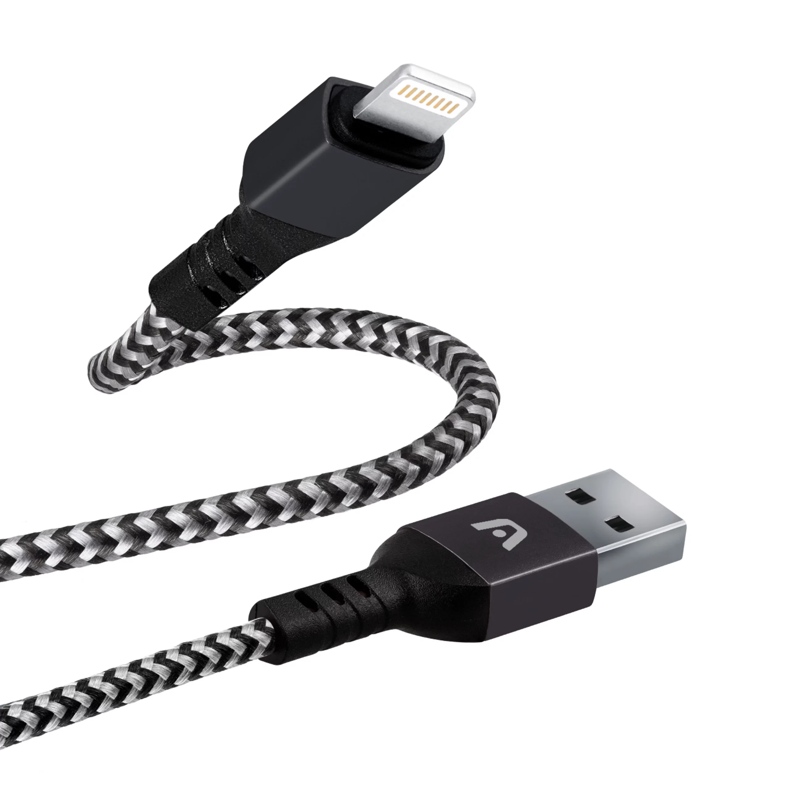 Cable trenzado de nailon de Lightning a USB 2.0 1,8 m - Dura Form