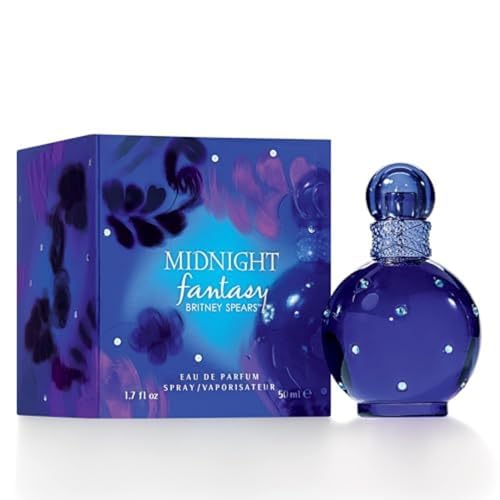 Britney Spears Midnight Fantasy Eau De Parfum Spray para mujer, 1.7 onzas