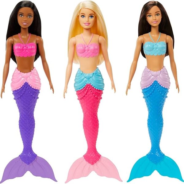 Muñeca Barbie Sirena Dreamtopia con cola de colores para niñas 3+
