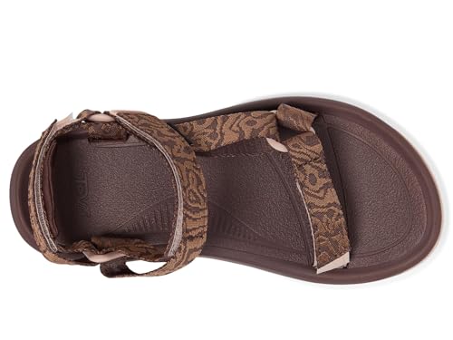 Teva Sandalias deportivas Hurricane Xlt2 Terra Texture para mujer, Caoba profunda/humo rosa, 9
