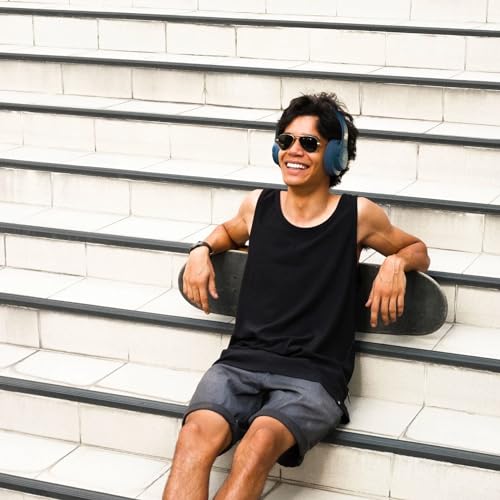 JBL Tune 720BT - Auriculares inalámbricos sobre la oreja con sonido JBL Pure Bass, Bluetooth 5.3, batería de hasta 76 horas de duración y carga de velocidad, diseño ligero, cómodo y plegable (azul)