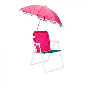Silla infantil playa con sombrilla