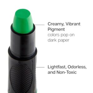 KINGART Juego de lápices de gel, pigmentos de artista, 24 colores únicos, solubles en agua, cremosos e inodoros, uso en papel, madera, lienzo y más