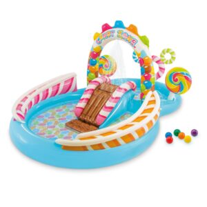 Piscina Inflable Infantil con Tobogán, Rociador de Agua y Accesorios
