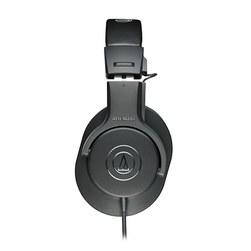 Audio-Technica ATH-M20x Auriculares profesionales para monitor de estudio, color negro