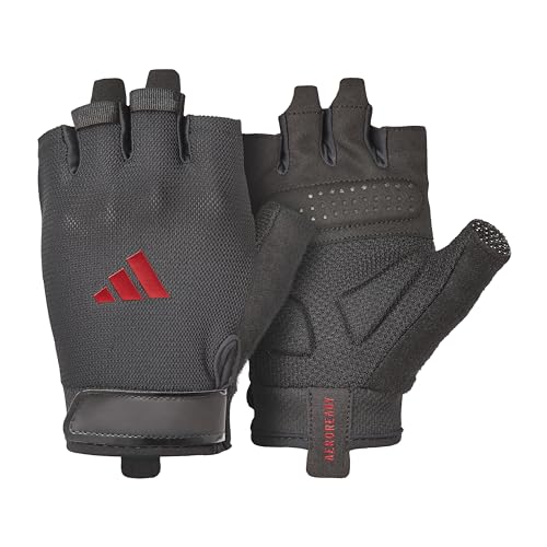 Guantes de entrenamiento y levantamiento de peso Adidas Essential, guantes de entrenamiento sin dedos