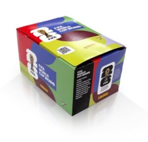 Cubo Panini Copa Mundial FIFA 2026 con 104 Sobres