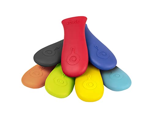 Lodge Soporte de mango caliente de silicona - Soporte de mango caliente apto para lavavajillas diseñado para sartenes de hierro fundido Lodge de 9 pulgadas + con mango de ojo de cerradura - Protección