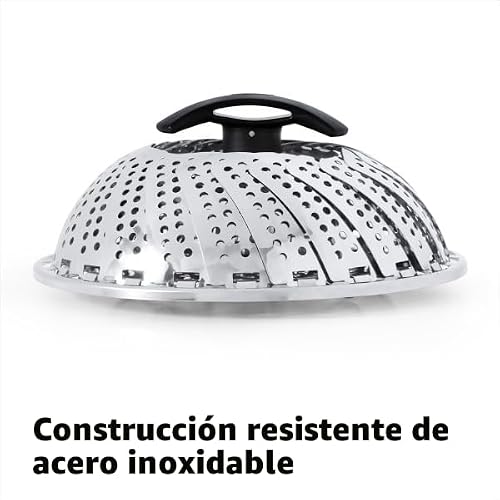 OXO Good Grips - Vaporera de acero inoxidable con mango extensible