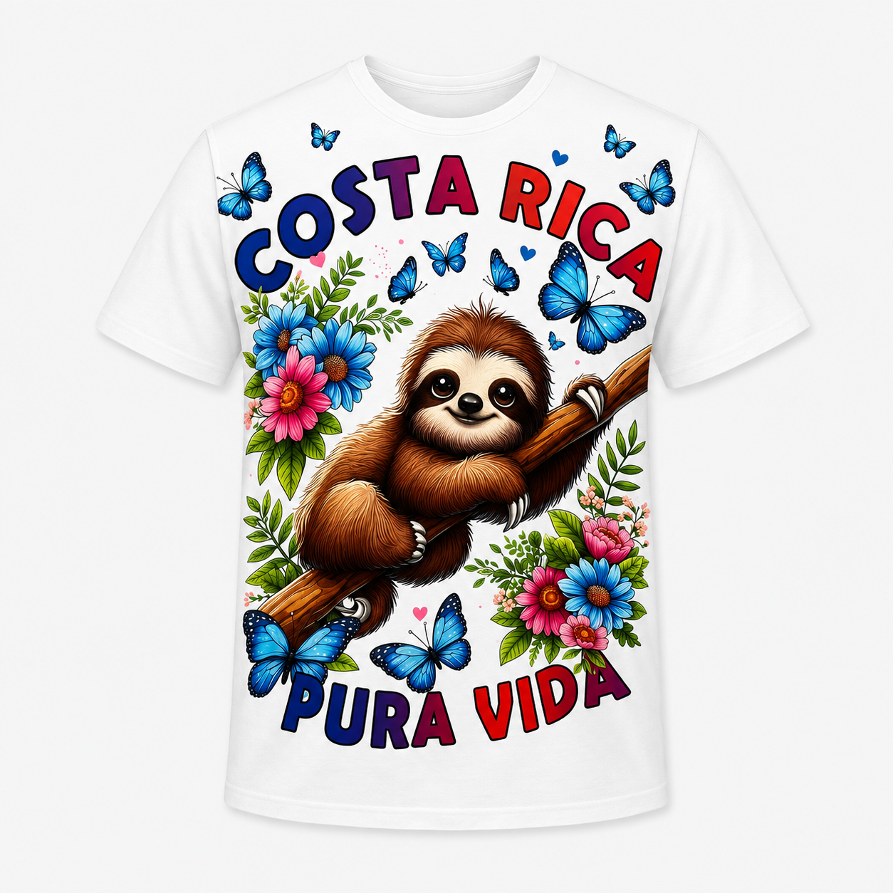 Camisetas blancas con coloridos diseños inspirados en Costa Rica - Image 7