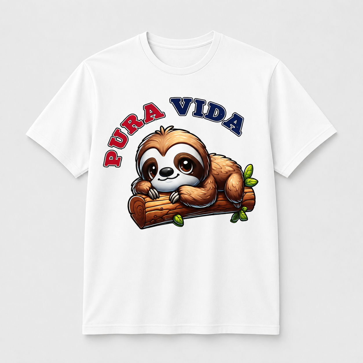 Camisetas blancas con coloridos diseños inspirados en Costa Rica