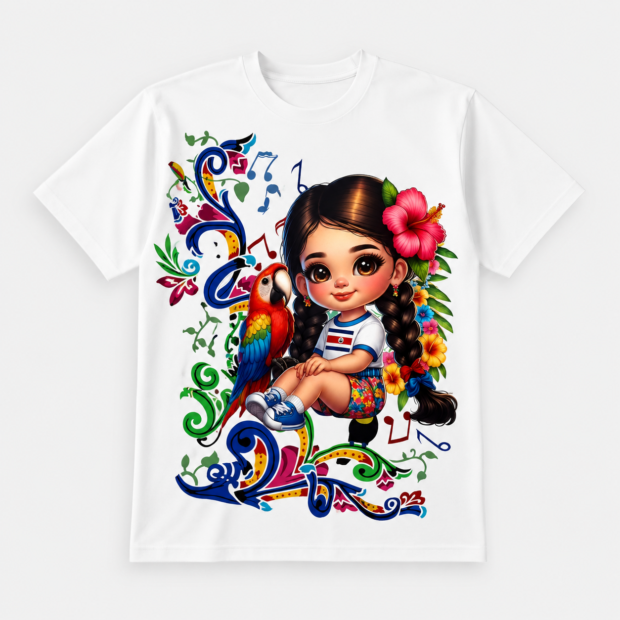 Camisetas blancas con coloridos diseños inspirados en Costa Rica - Image 11
