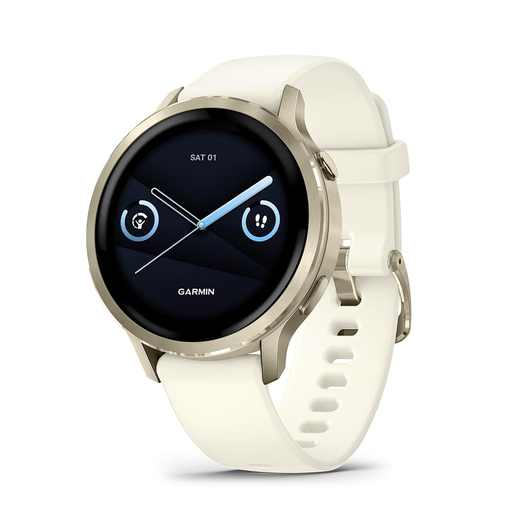 Reloj inteligente Garmin Venu® 4 para fitness avanzado, 41 mm, silicona ósea
